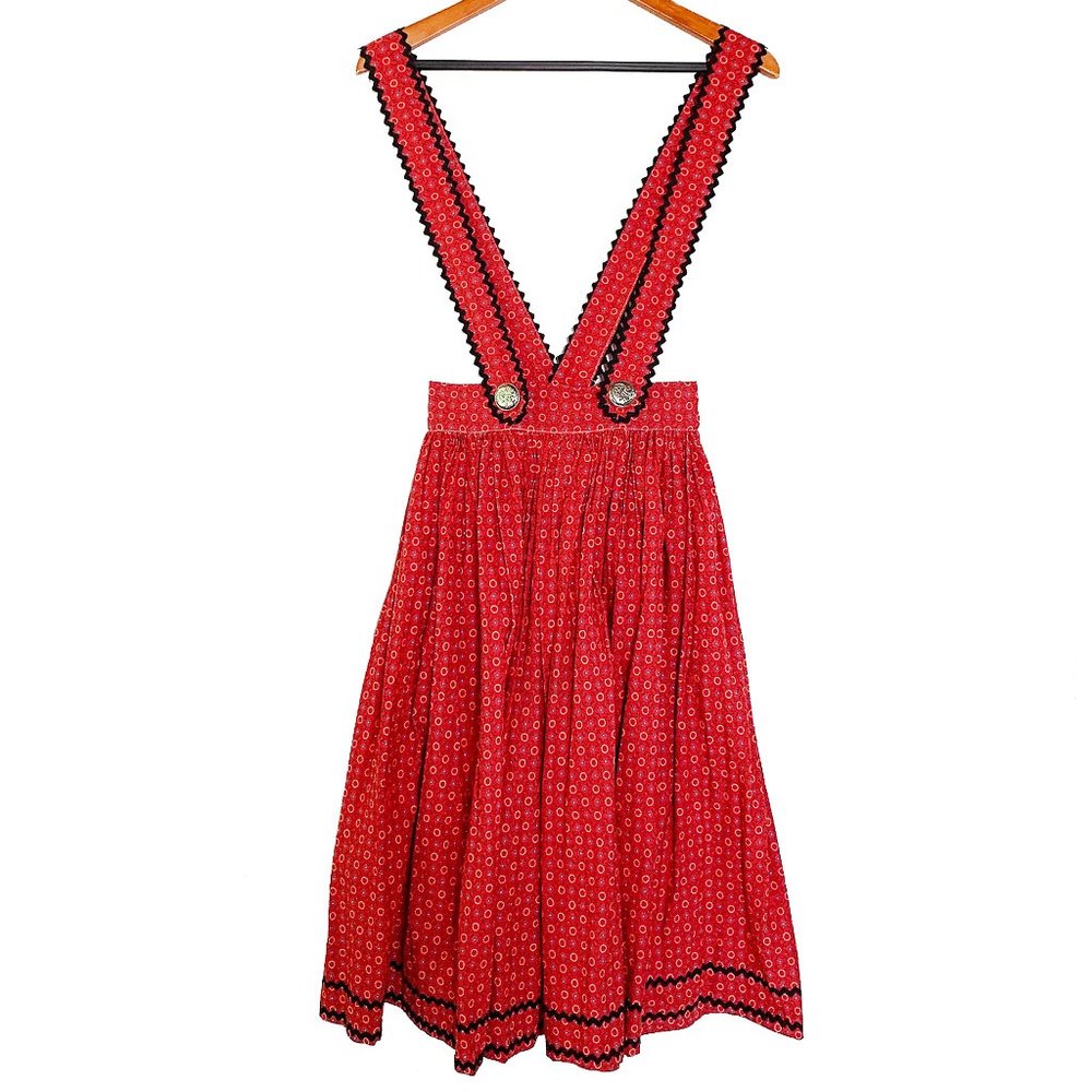 VTG 40s RARE Lanz 2Pc Dirndl Skirt Dress Set XS - Picture 4 of 10